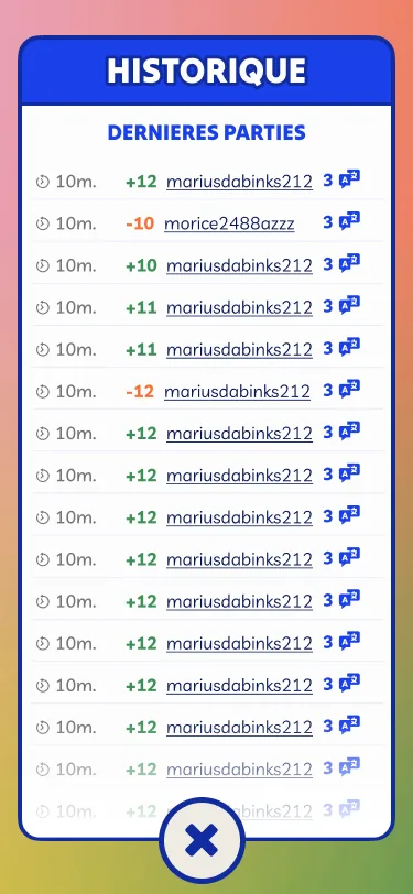 Tout ton historique